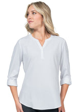 Cargar imagen en el visor de la galería, Blusa elástica con dobladillo de 3/4 YotYoz Studio - 1035