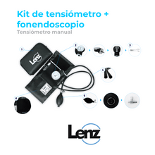 Cargar imagen en el visor de la galería, Kit de tensiómetro más fonendoscopio GZ-50
