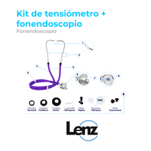 Cargar imagen en el visor de la galería, Kit de tensiómetro más fonendoscopio GZ-50