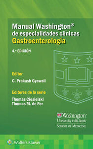 Manual Washington de especialidades clínicas. Gastroenterología Manual Washington de especialidades clínicas. Gastroenterología