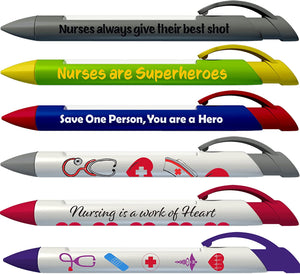Bolígrafos con mensajes giratorios con mensajes para enfermeras