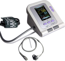 Cargar imagen en el visor de la galería, Monitor de presión arterial de brazalete digital, de 3 modos, sensor SPO2 con para uso neonatal / infantil - CONTEC