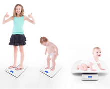 Cargar imagen en el visor de la galería, Báscula digital 2 en 1 para bebés y niños con tabla de crecimiento libre
