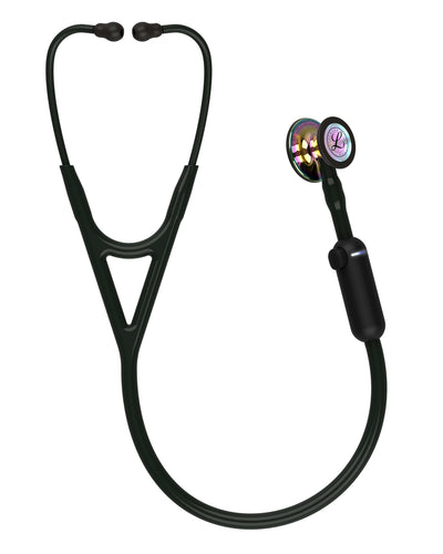 Estetoscopio Littmann® CORE 3M™ Digital - High Polish Rainbow Chestpiece, Black Tube, Stem and Headset